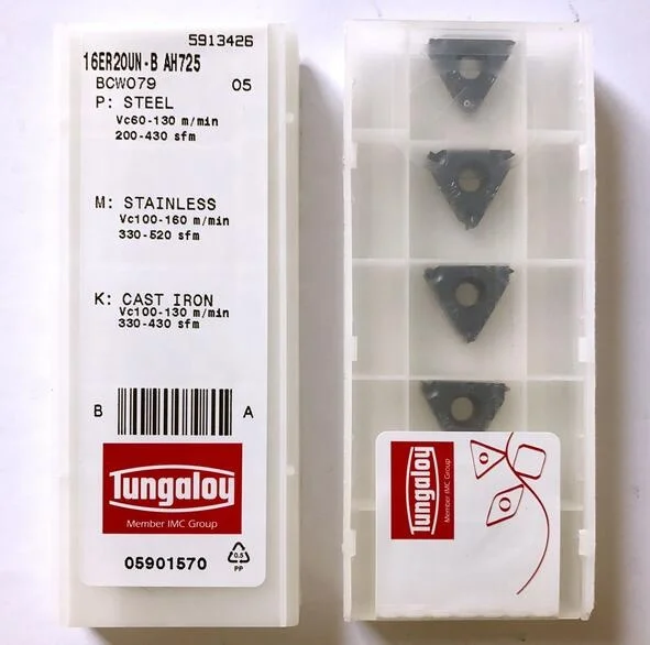 Authentic Japanese tungaloy Toshiba 16er20un-b ah725 NC blade external thread cutter