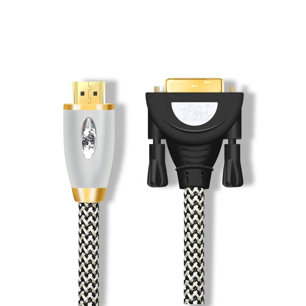 Wholesale HDMI DVI Cable 1080P 3D Factory HDMI TO DVI 24+1 Audio Video Cable for HDTV Computer