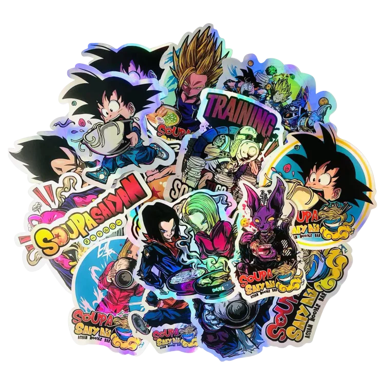 Custom Cartoon Anime Narutoes Holographic Car Stickers Free Proofing