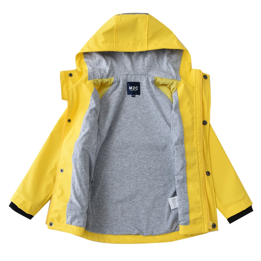 Girls Waterproof Hooded Jackets Cotton Lined Rain Jackets Children Outwear Jacket Raincoat Manufacturer