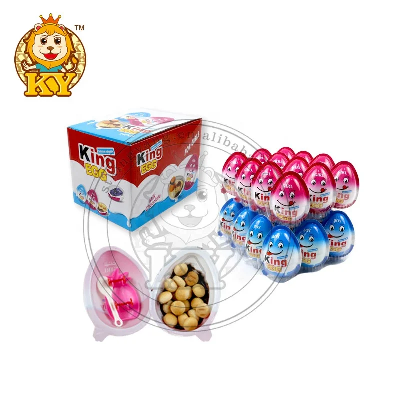 Surprise Egg Chocolate Biscuit Candy With Toy For Kids  KY F0317 (1600144816169)