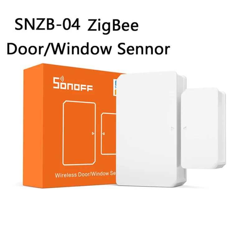 Беспроводной датчик двери/окна SONOFF SNZB-04 ZigBee детектор включения/выключения сигнала тревоги через приложение eWeLink безопасность