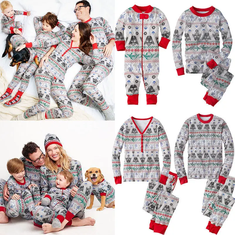 2020 hot sale cotton set family christmas pajamas
