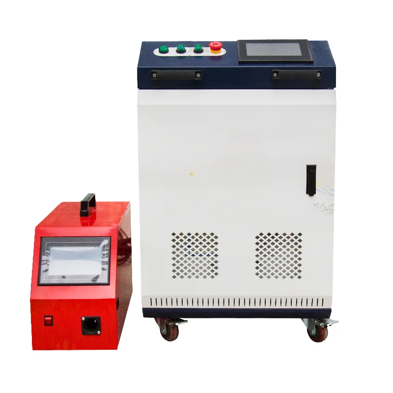 New 1500W Hand-held Fiber Raycus Laser Welder Auto Wire Feeder Metal Stainless Steel Carbon Copper Laser Welding Machine