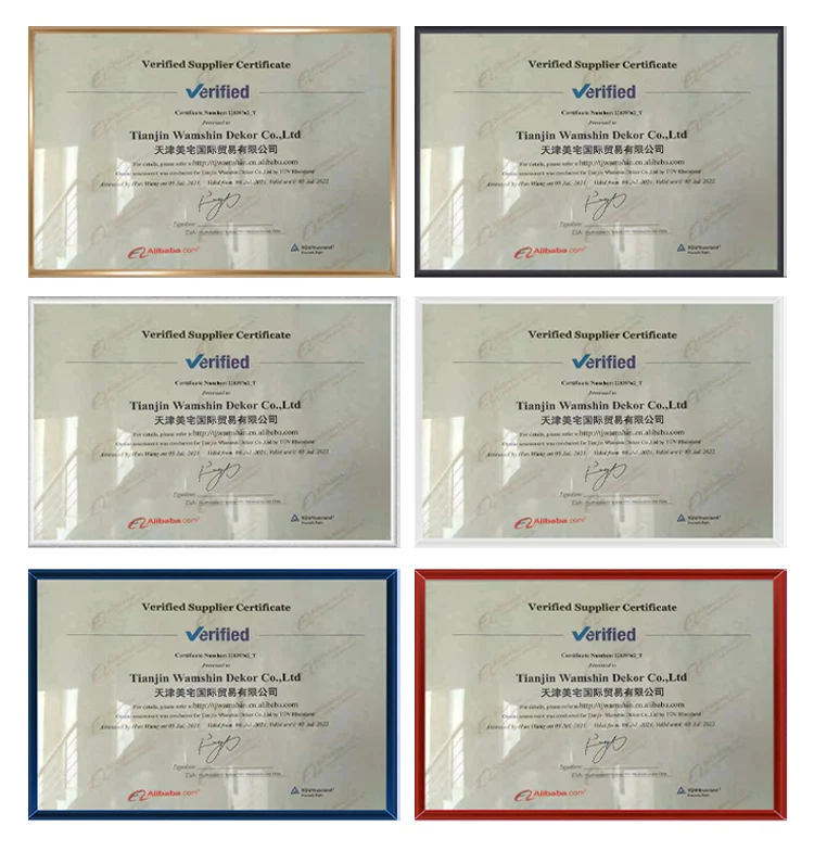 Customized wholesale wood Plastic Photo Collage Frame Room decoration Background Hanging Picture diploma Frame