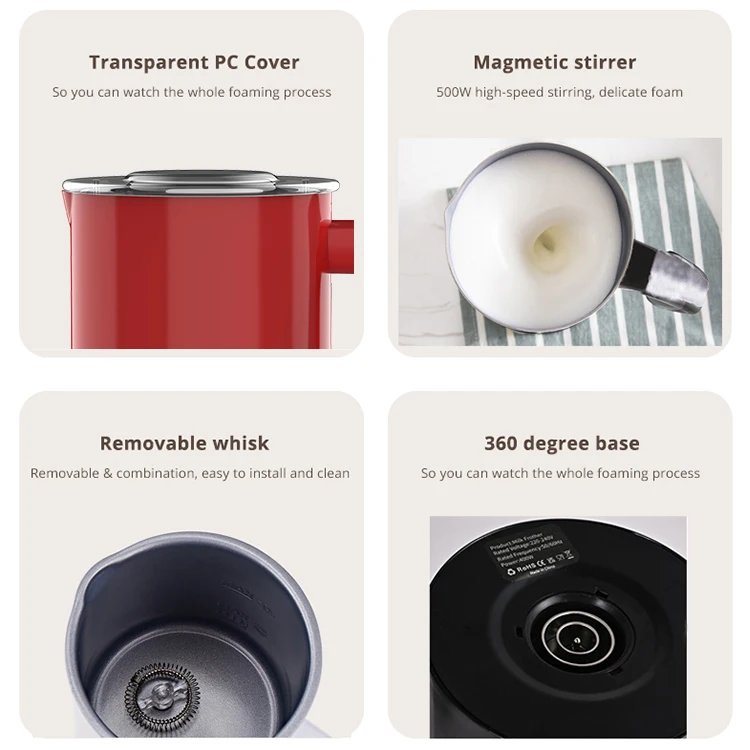 260010 CE/ETL 0.3L 500W Quick quiet 4 in 1 Stainless steel electric milk forther