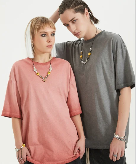 2022 summer high quality 100% cotton round neck half sleeve vintage unisex custom t-shirt