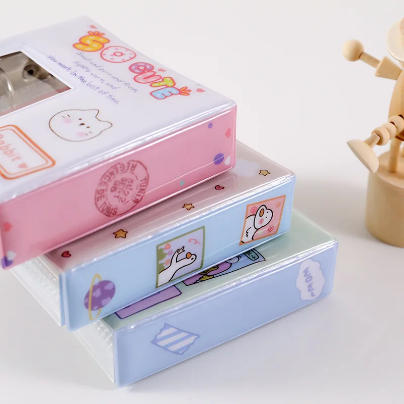 Factory price PVC welded bound collect Kpop book album 3 inch instax mini film album32 photos instax kpop photo album