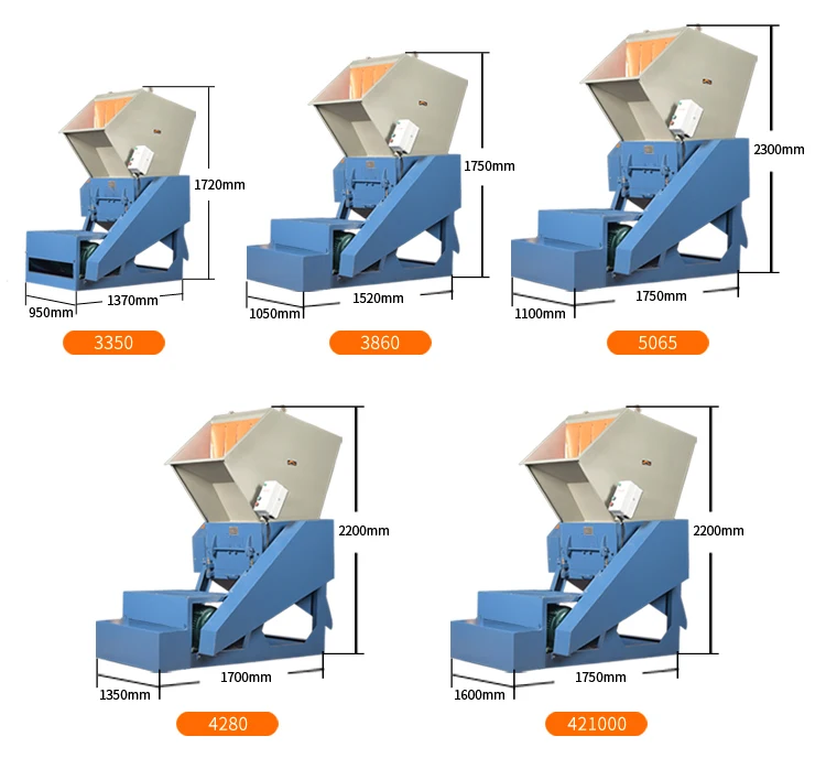 Shredder For Plastic Waste Water Bottle Crushing Machine Pvc Plastic Scrap Crusher