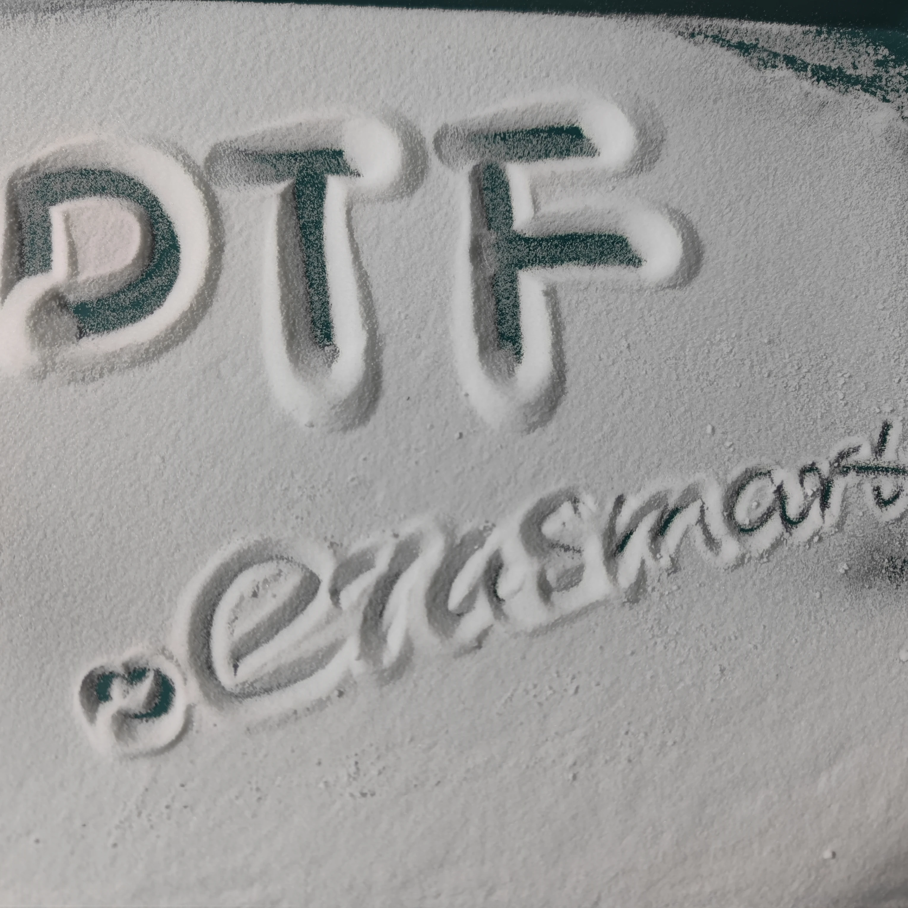 Теплопередающая печать DTF клейкий порошок Эластичный Белый