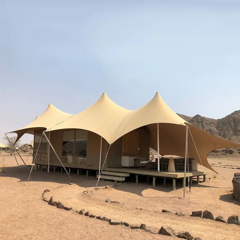 Hotel African Safari Lodge Tent Luxury Waterproof Safari Glamping Resort Tent With Bathroom