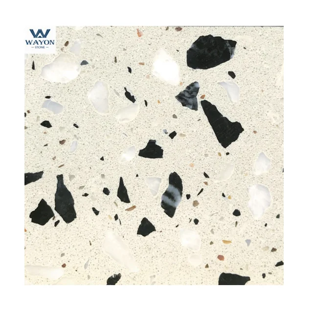Large slab white grey red stone chips cement terrazzo for floor and wall tiles stone flooring