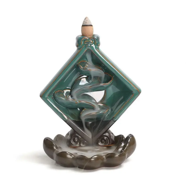 Incense burner Ceramic Aromatherapy Burning Waterfall back flow incense burners backflow burner joss stick holder