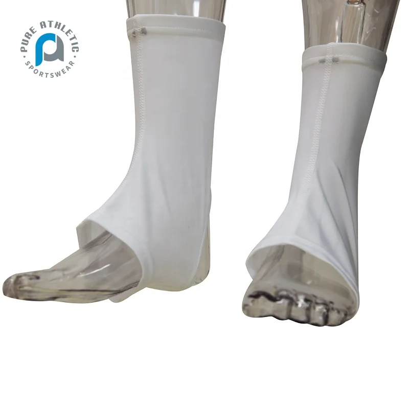 Pure wholesale sublimation custom sports spats solid white football cleat covers