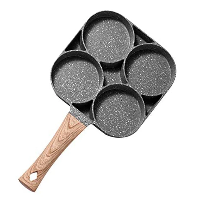 
High Quality Cookware Parts Multi-hole Die Cast Aluminum Marble Non Stick Baking Cake Fry Pan 