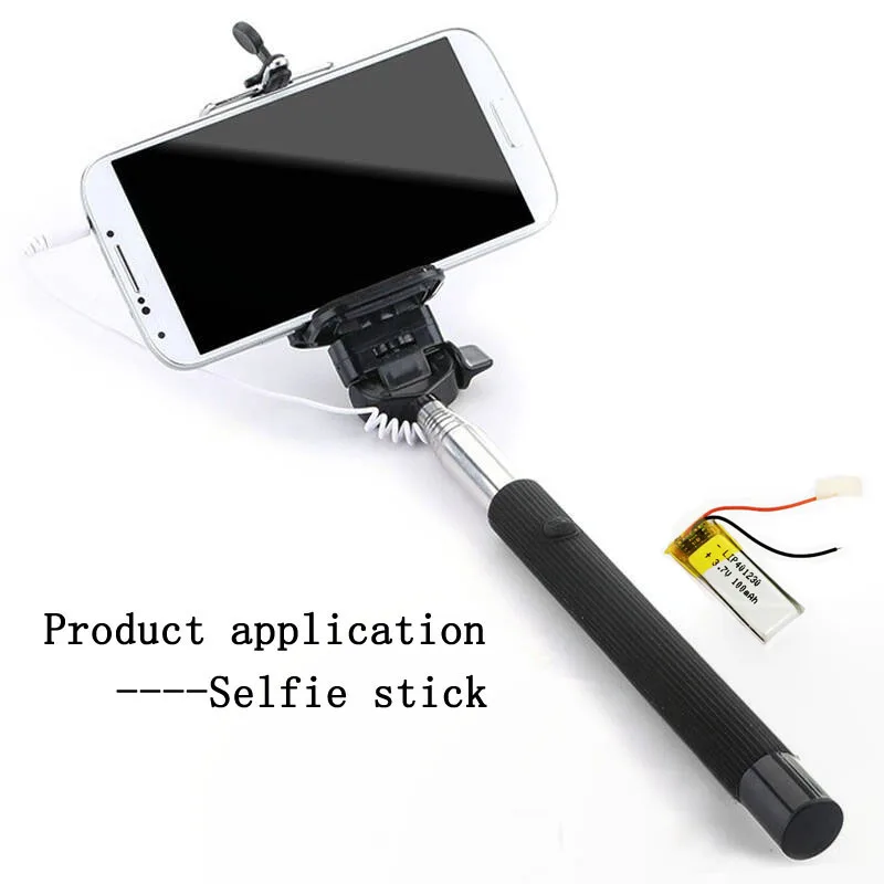 100mah 3.7v lipo battery 401230  lipo battery 3.7v lithium ion batteries for Selfie stick