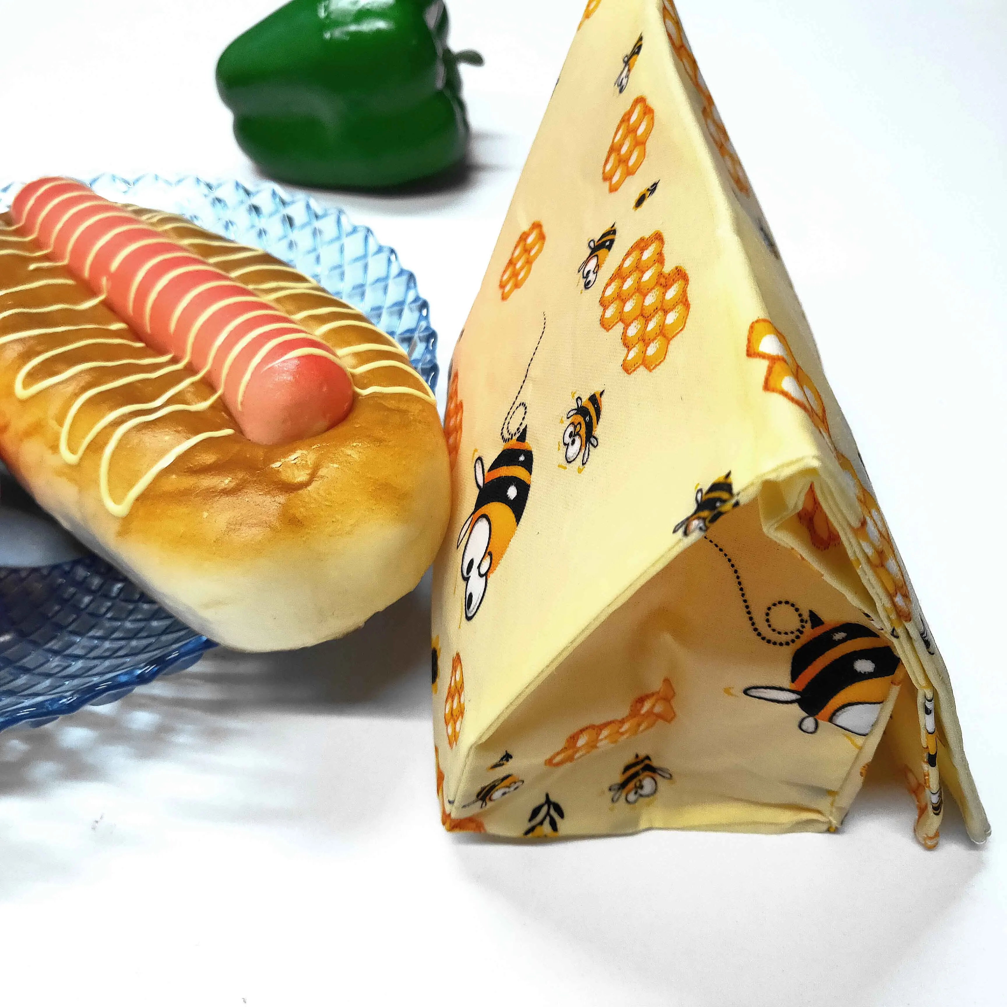  Экологически чистые многоразовые продуктовые пакеты оберточный рулон пчелиного воска ткань