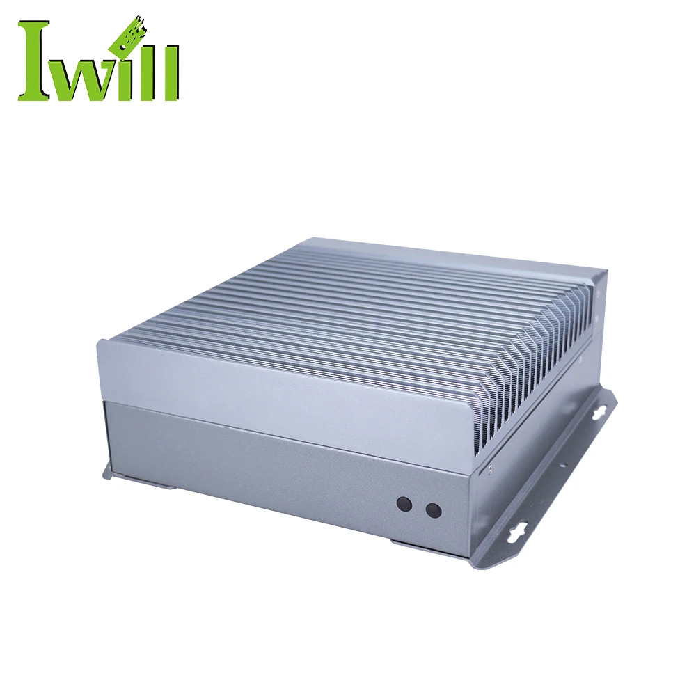 Iwill  Fanless vPro industrial computer ipc IBOX708C industrial pc i3 gen3 with 3LAN 6COM Dual 4G LTE Support RS422/RS485