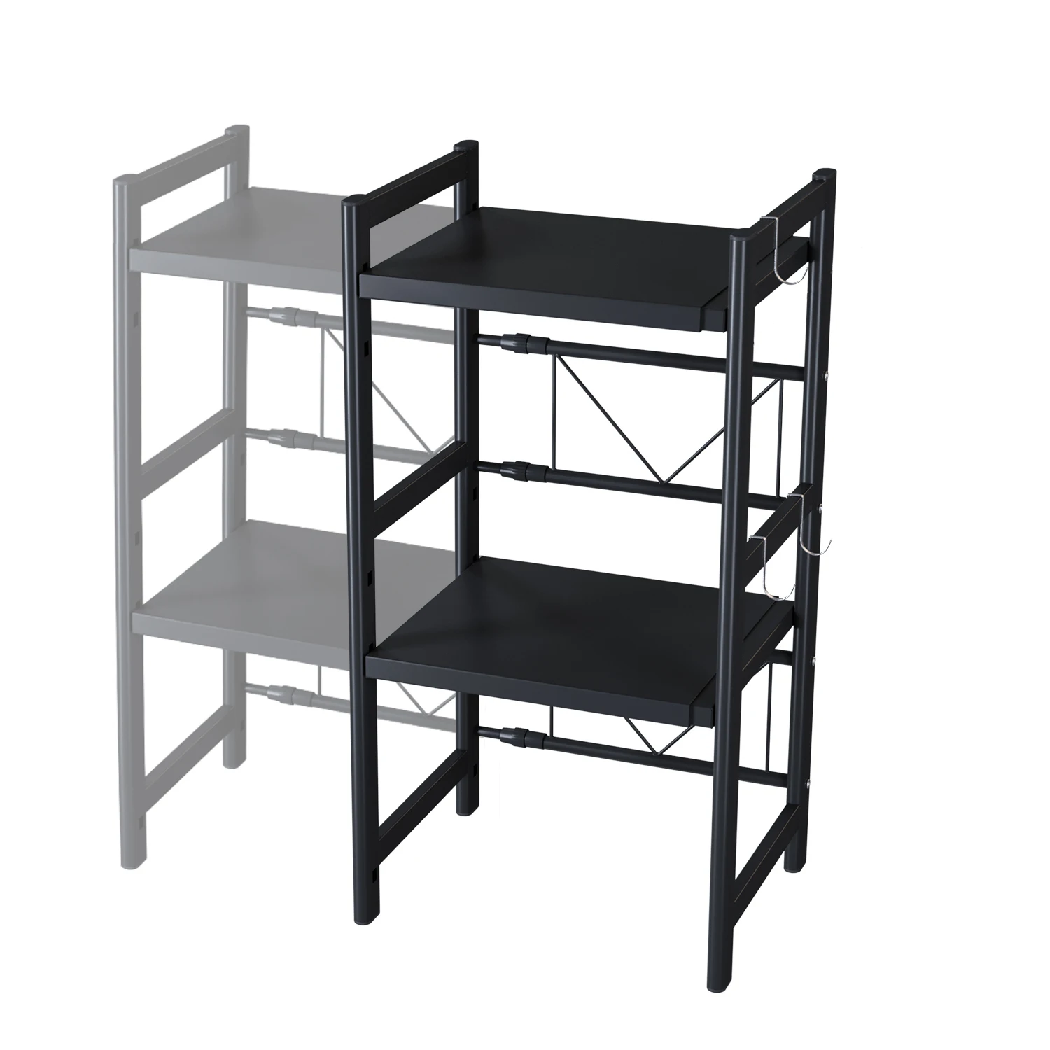 bamboo spice with jars kitchen storage organizer metal shelves storage racks house storage rack