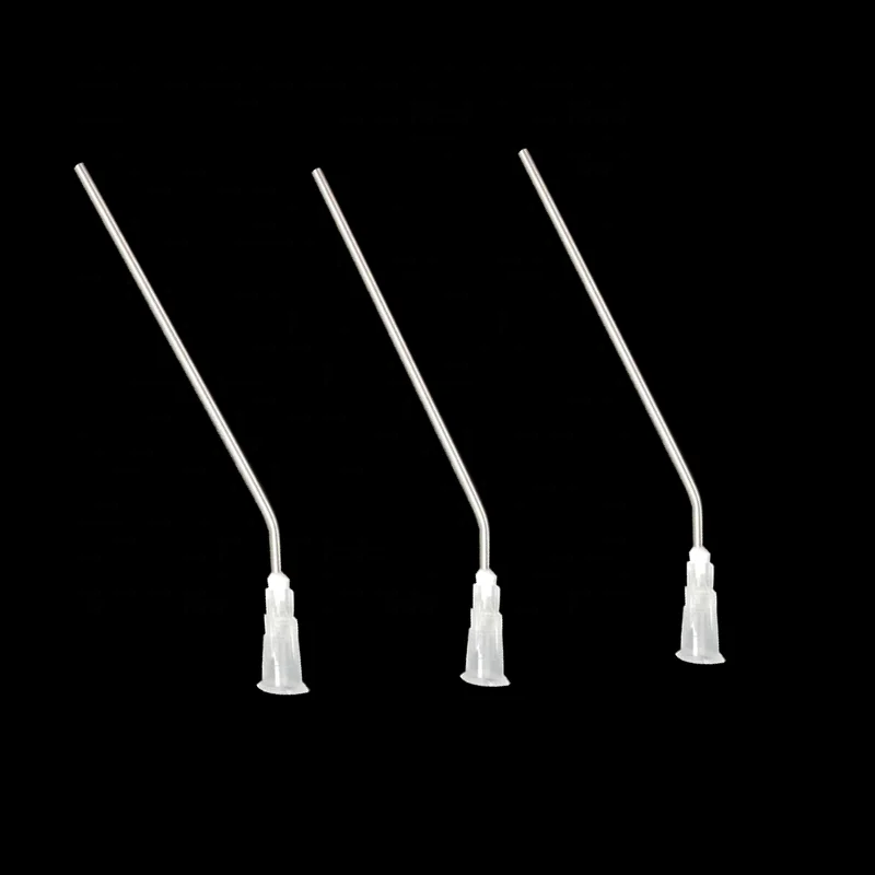 HIGH QUALITY BENT IRRIGATION NEEDLES BLUNT TIP NEEDLES WITH LUER LOCK HUB