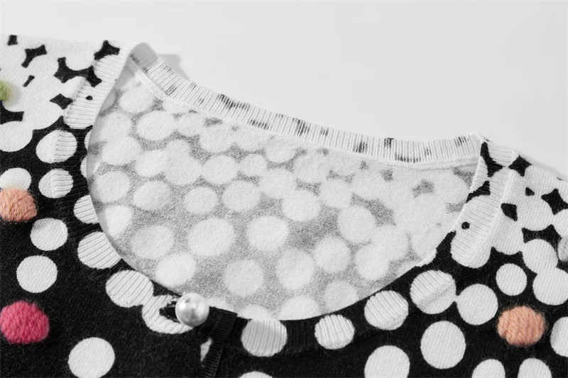 Зимний длинный вязаный пуловер на заказ, мягкий точечный вязаный женский дизайнерский свитер с принтом логотипа, модные свитера для девочек