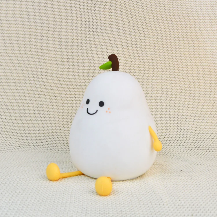 Custom ODM Mini Lovely Rechargeable Big Face Rabbit Lamp Touch Silicone Bunny Lamp for Kids Light Up Silicone Animal Night Light