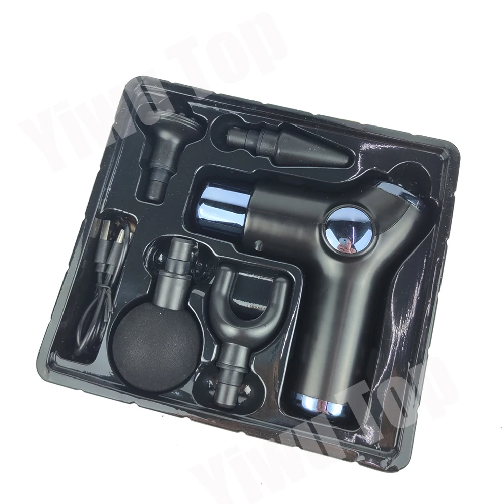 Factory Price Mini Muscle Massage Gun Foldable Fascia Gun Noiseless Portable Massage Gun