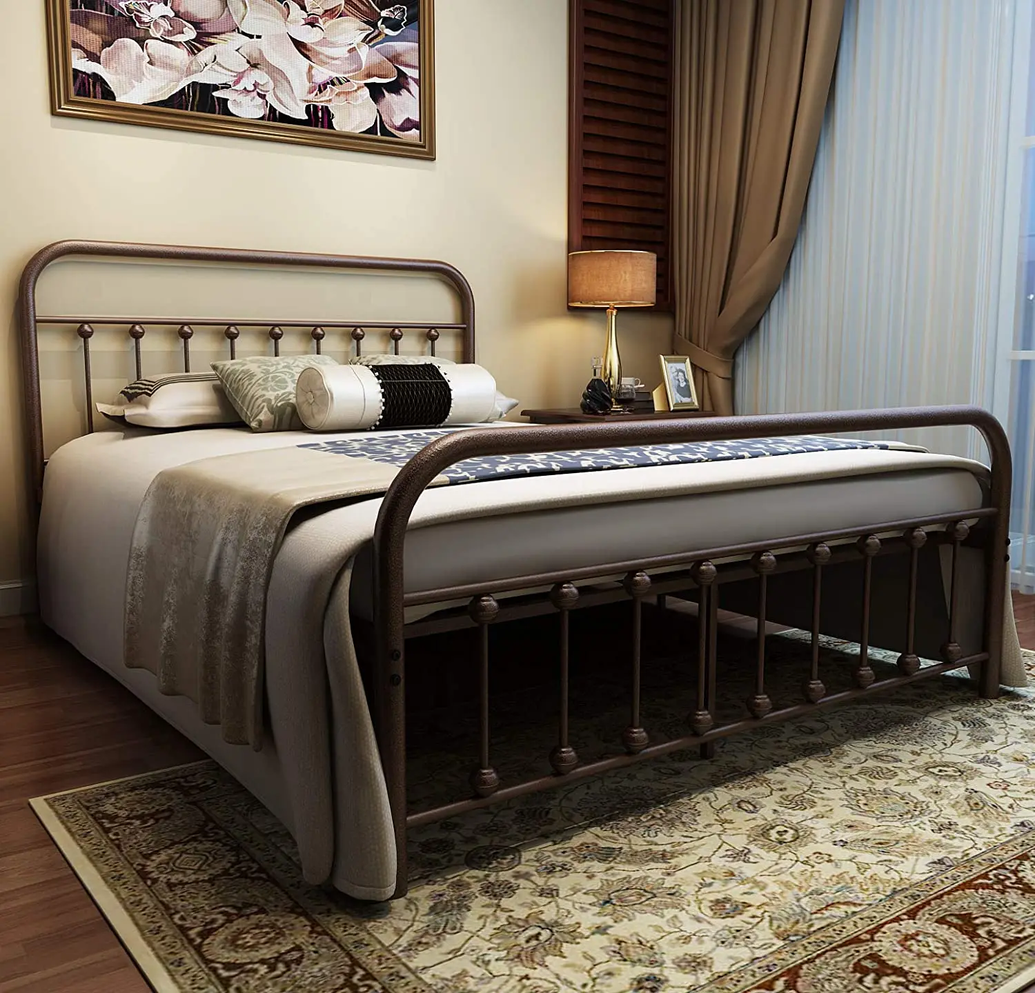 Alibaba Supplier Wholesale Metal Bed Hot Product Metal queen Bed