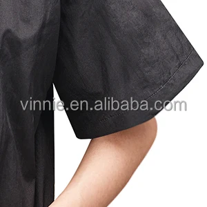 Pet Grooming uniform with Full Zipper, Anti-Static Smock for Dog Cat Beauty, Water Resistant Barber Jacket short sleeve