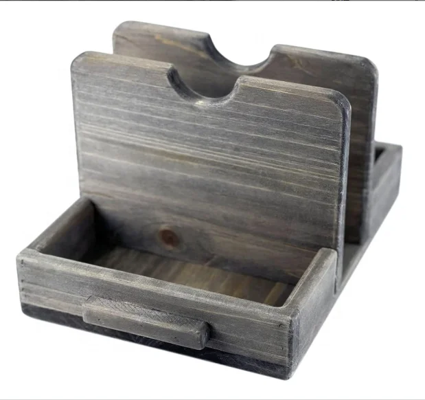 Authumberdale vintage Napkin holder with salt and pepper shaker case