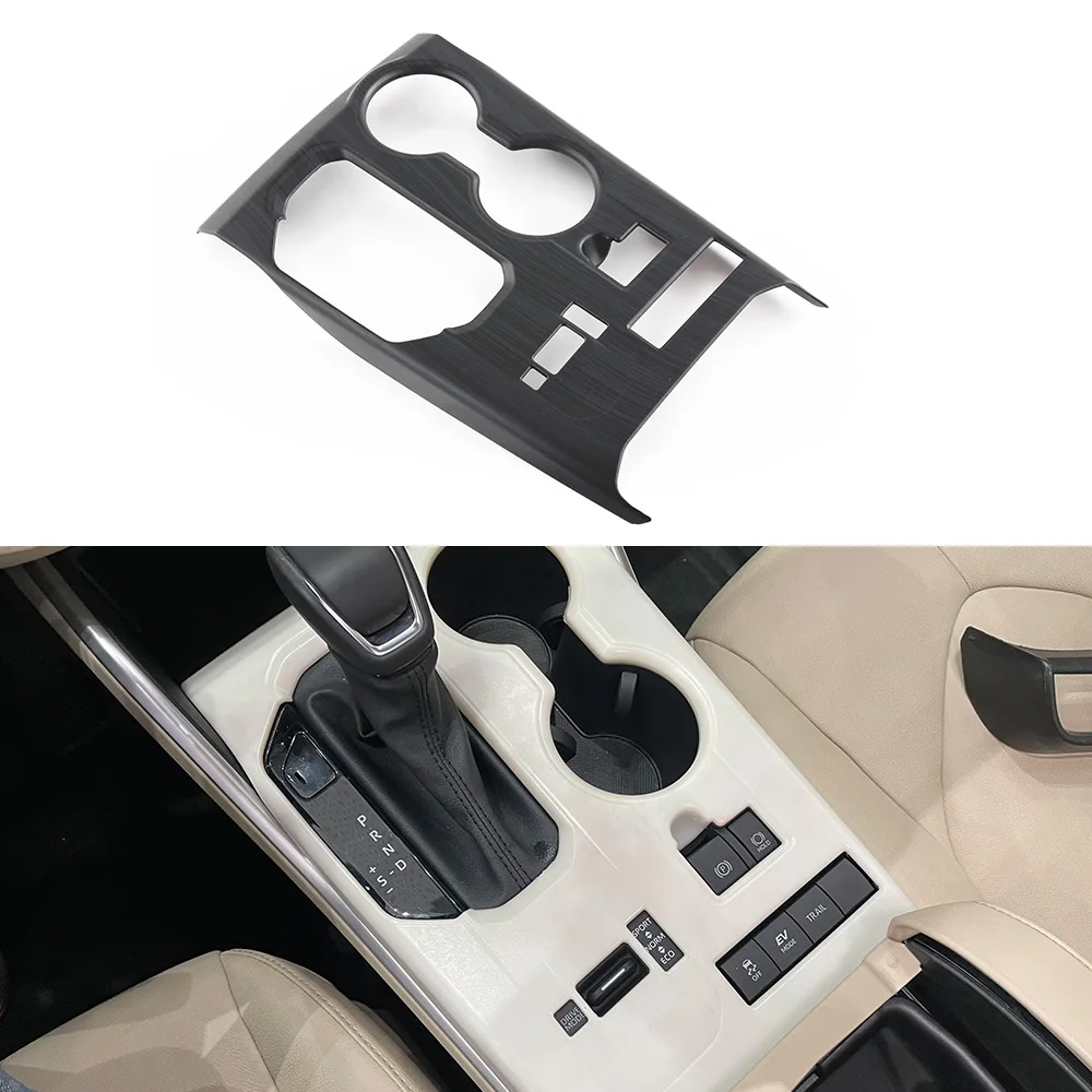 Gear Box Cover Highlander Interior Gear Shift Box Panel Decoration Exterior Accessories Gear Box Cover For 2022 Highlander