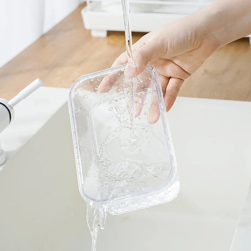 High Quality Pet Plastic Kitchen Organizer Storage Container Plastic Storage Box Plastic Lunch Box