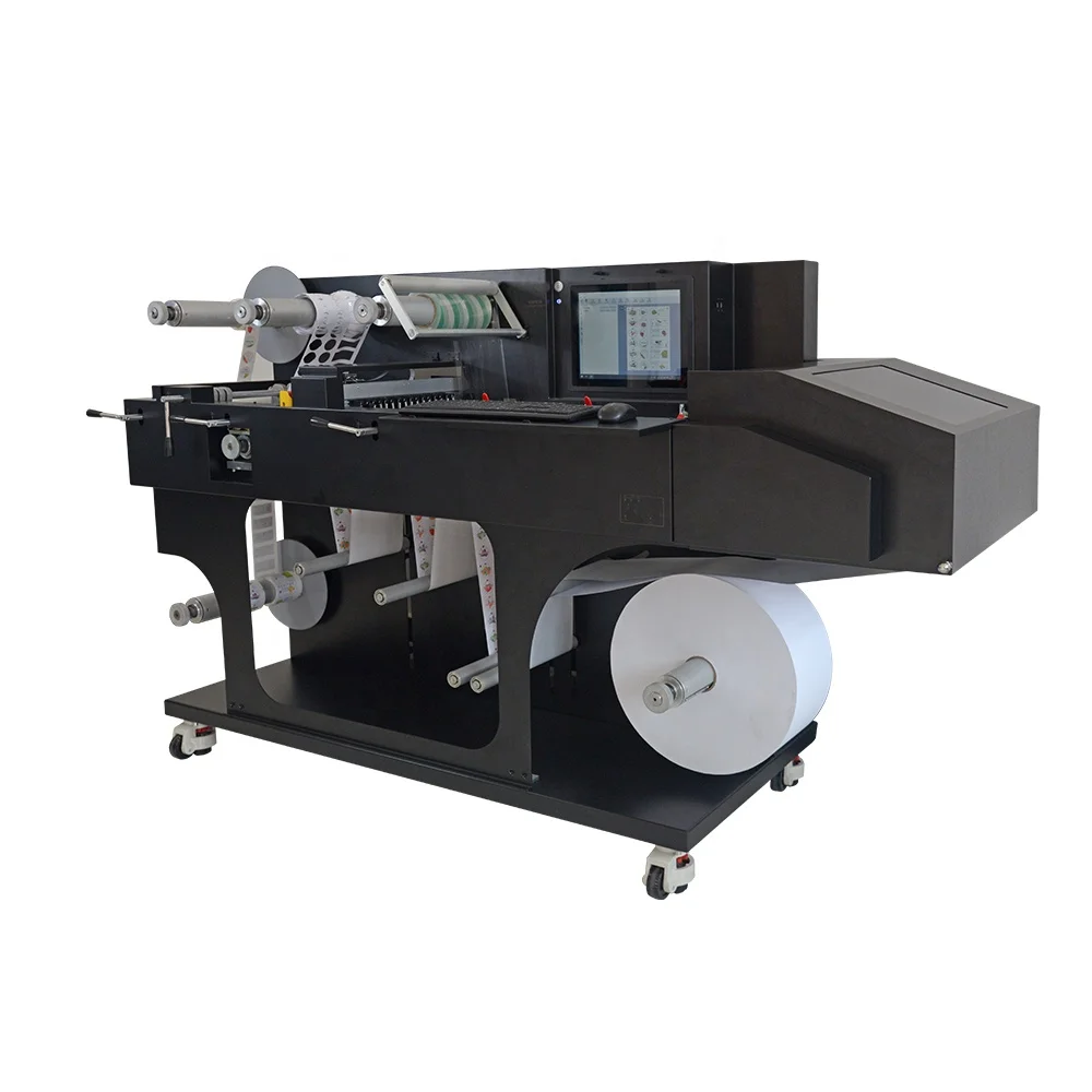 SALF350 Factory Supply High solution All in one Label Finisher label printing cutting machine connected with USB & Network cable