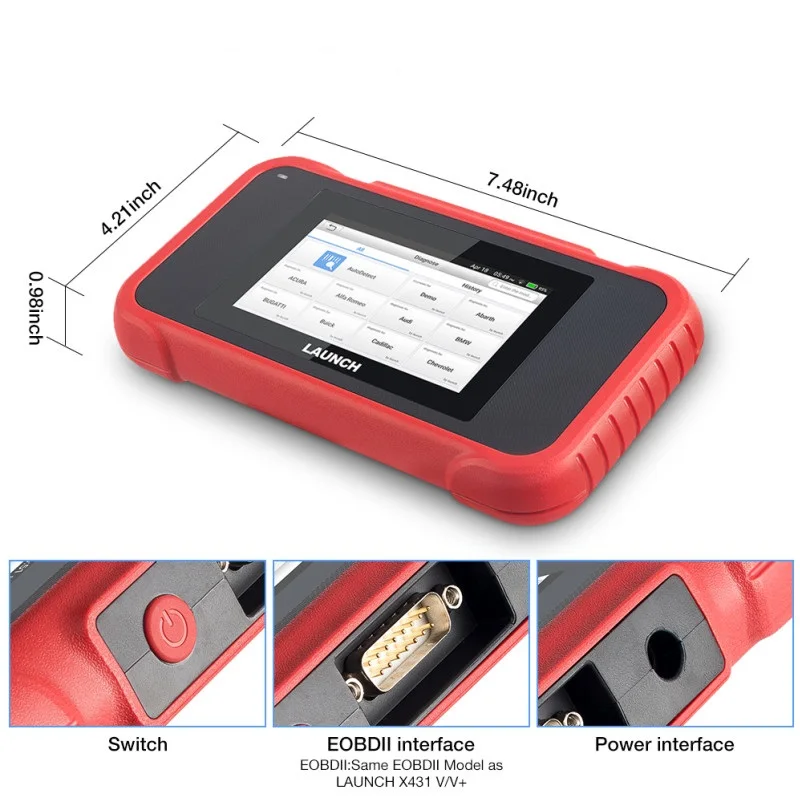 Launch X431 CRP129E для OBD2 ENG ABS SRS при диагностике и