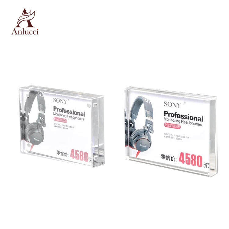 
Custom size double side clear acrylic table menu stand restaurant card holder 