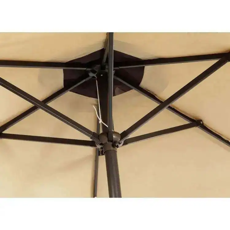 Customized LED Outdoor Umbrella Garden Sun Bleach Shaded Cantilever Parasol Patio Umbrella With Bases Parts