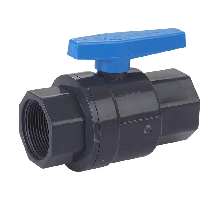 manufacturer pvc Two Pcses ball valves plastic valve for Water Supply Plastic Valve