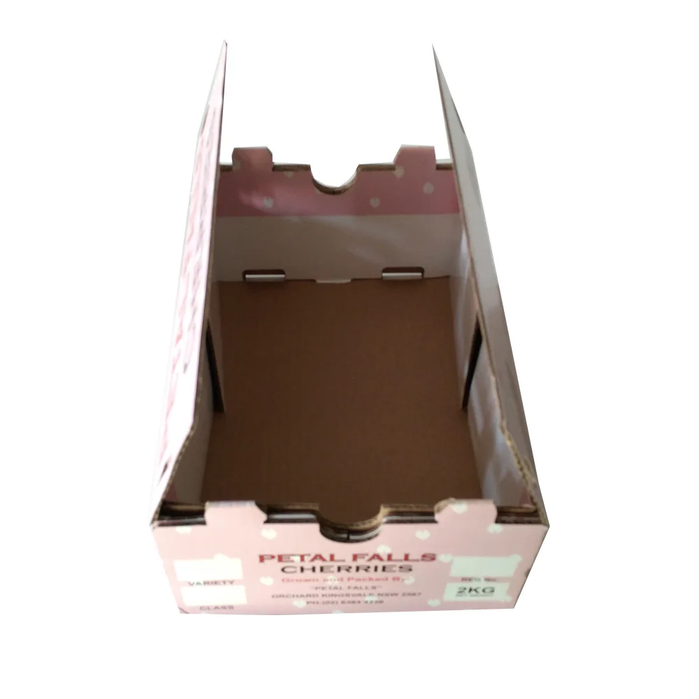 Corrugated carton paper box customized printing kitchen packing cherry fruit