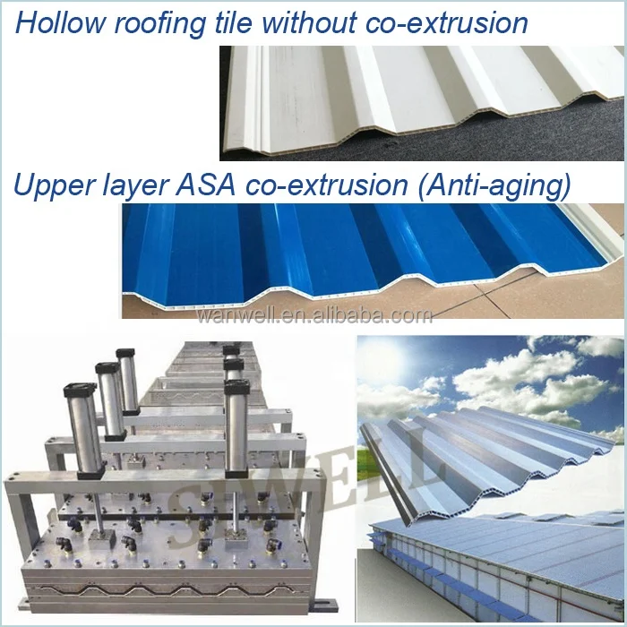 PVC co-extruding roofing sheet mould