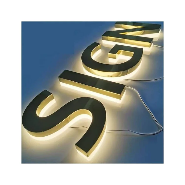 Wholesale Customization 3d custom business sign letter led channel letters outdoor signboard business led signs