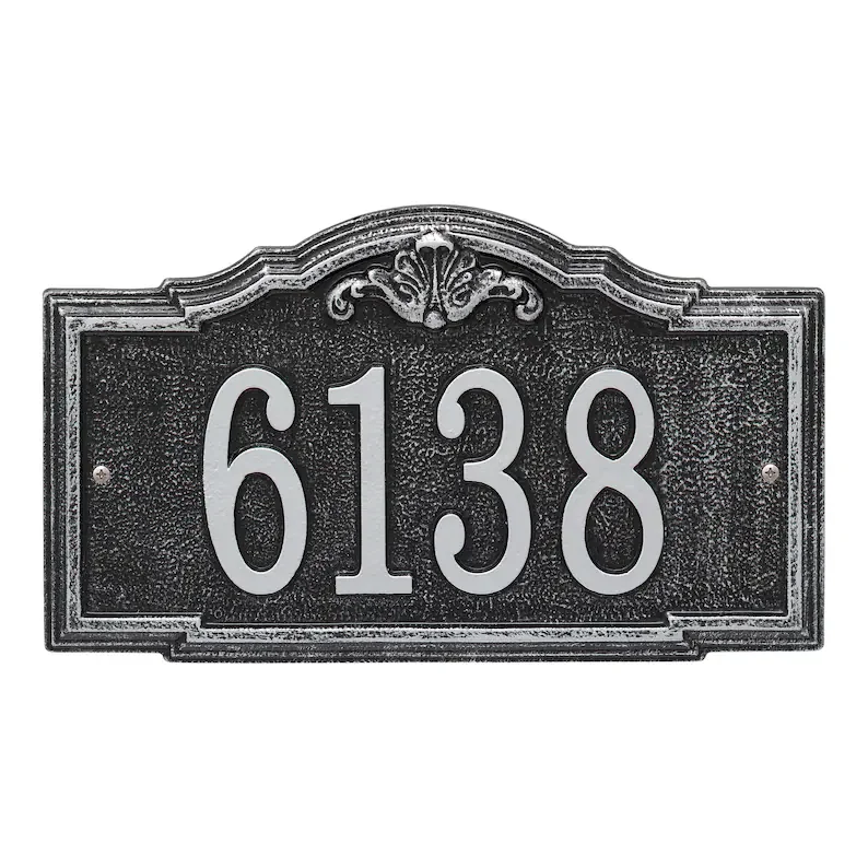 Custom Outdoor Memorial Bronze Plaque Stainless Steel Brass Signage Metal Logo house number door