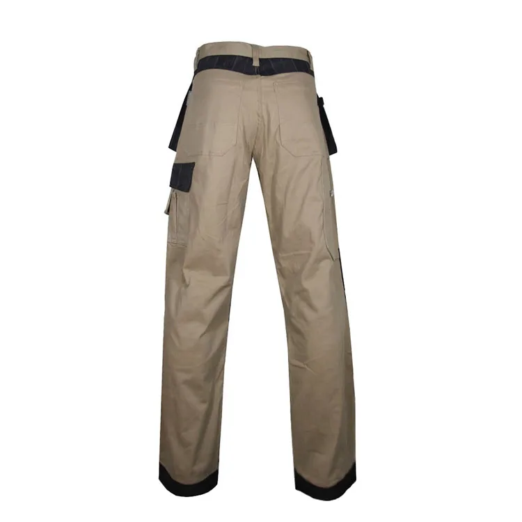 Мужские брюки цвета хаки, длинные штаны из спандекса с летящими карманами, одежда для работы, на заказ, 2022