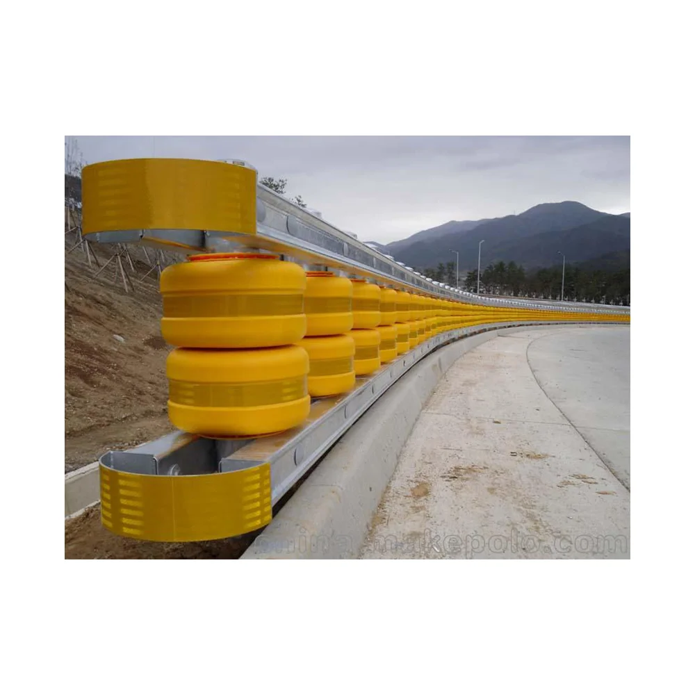 Traffic safety highway guardrail road barrier EVA roller barrier safety roller guard rail
