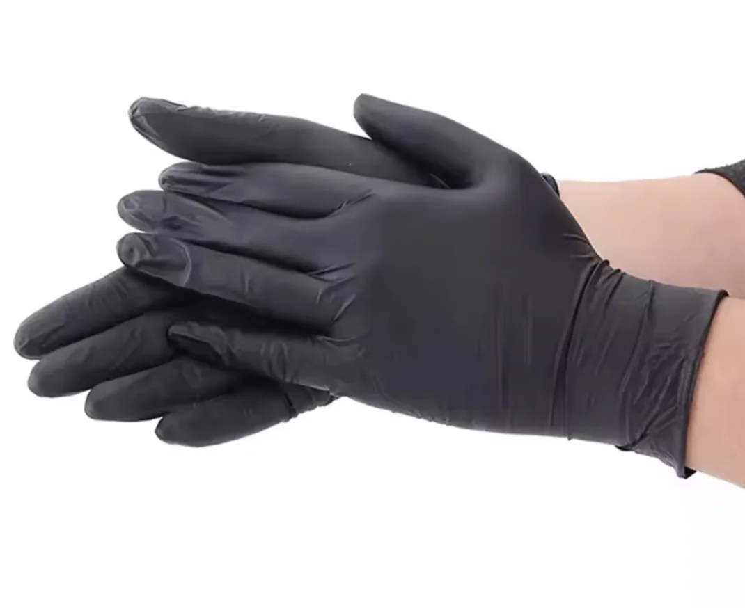 factory stock Blue Black clear Cheap Custom Nitrile PVC Gloves Powder Free Examination Disposable Clean Latex Vinyl Nail Gloves