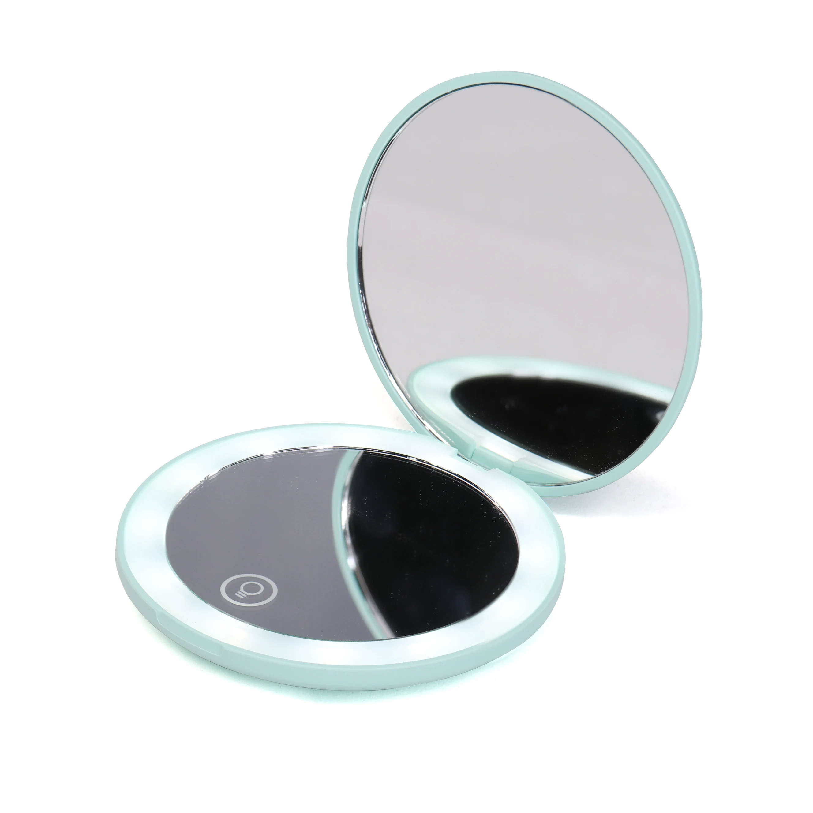 
wholesale led make up mirror usb rechargeable makeup mirror logo branded makeup mirror led for travel 
