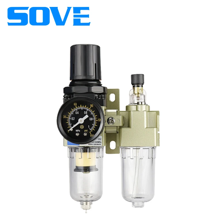 SMC type air source processor AC3010/2010/4010/5010-0203/04/06/10 oil-water separator air pressure regulator valve