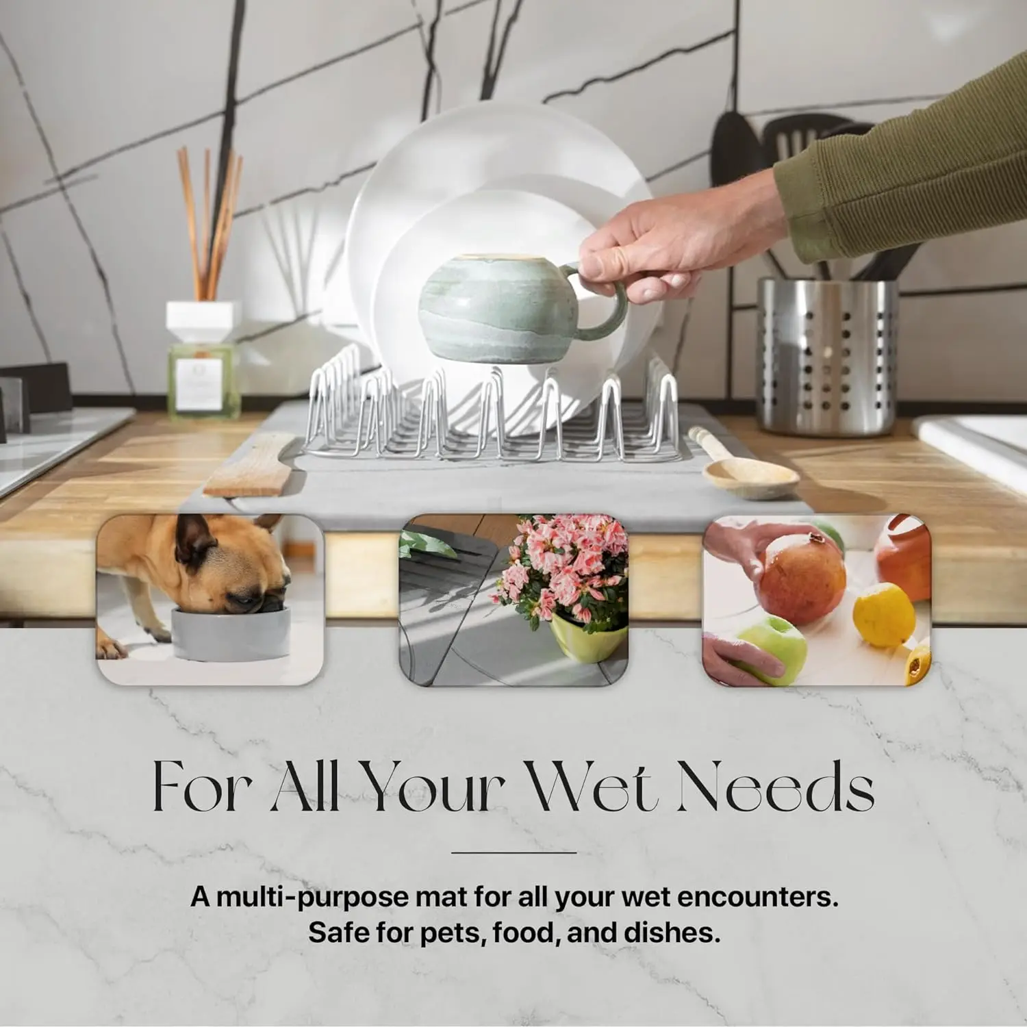 Fast Water Drying Super Absorbent Non-Slip Diatomite Earth Bath Mats Stone Bath Mat for Bathroom