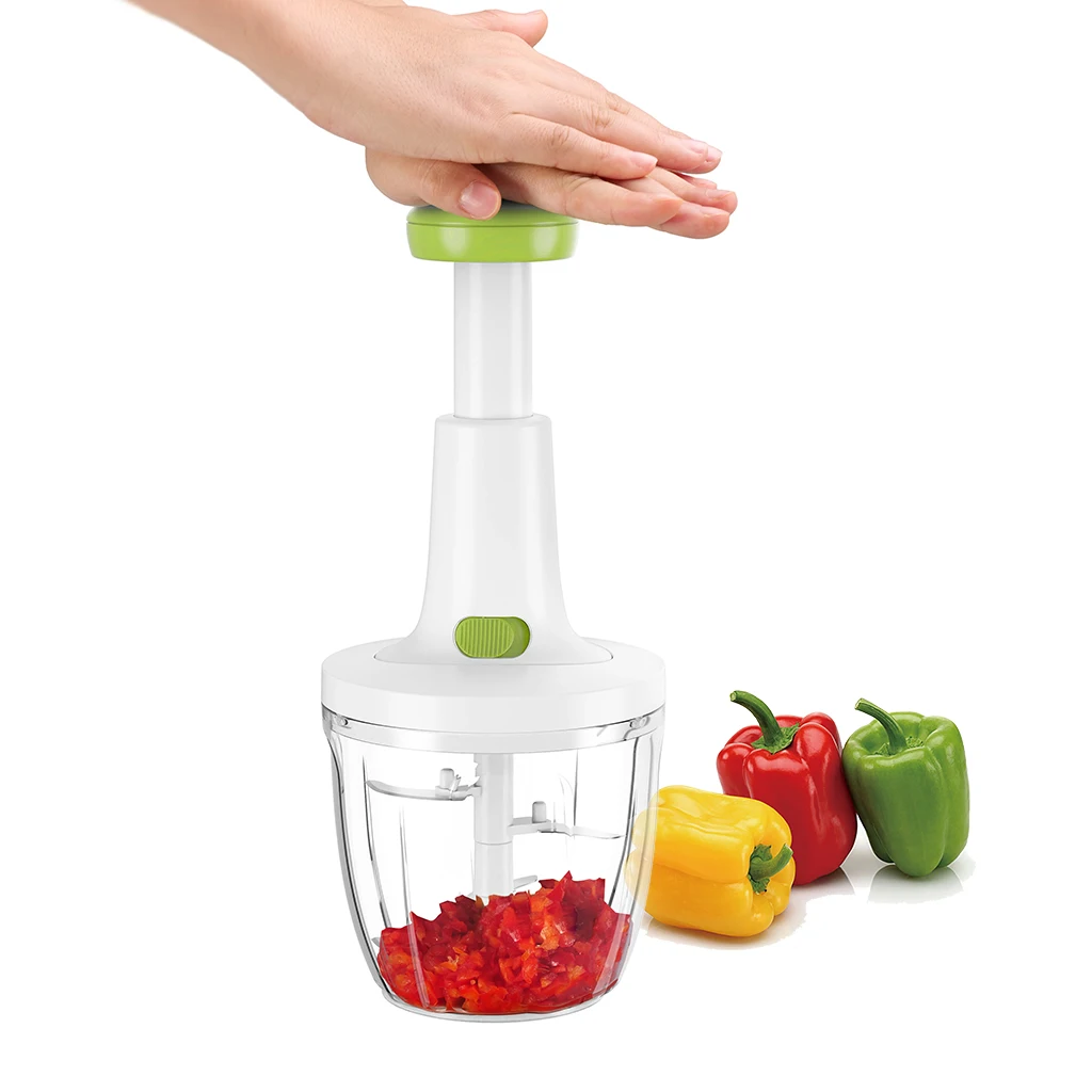 Hot Sellers Veggie Slicer Press Type Mincer Shredder Chopper Grinder Push Spinning Food Meat Vegetable Garlic