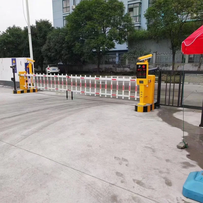 Automatic Heavy Duty Industrial Automatic Boom Road Barrier Gate Car Parking Lot System With Traffic Signal Lights