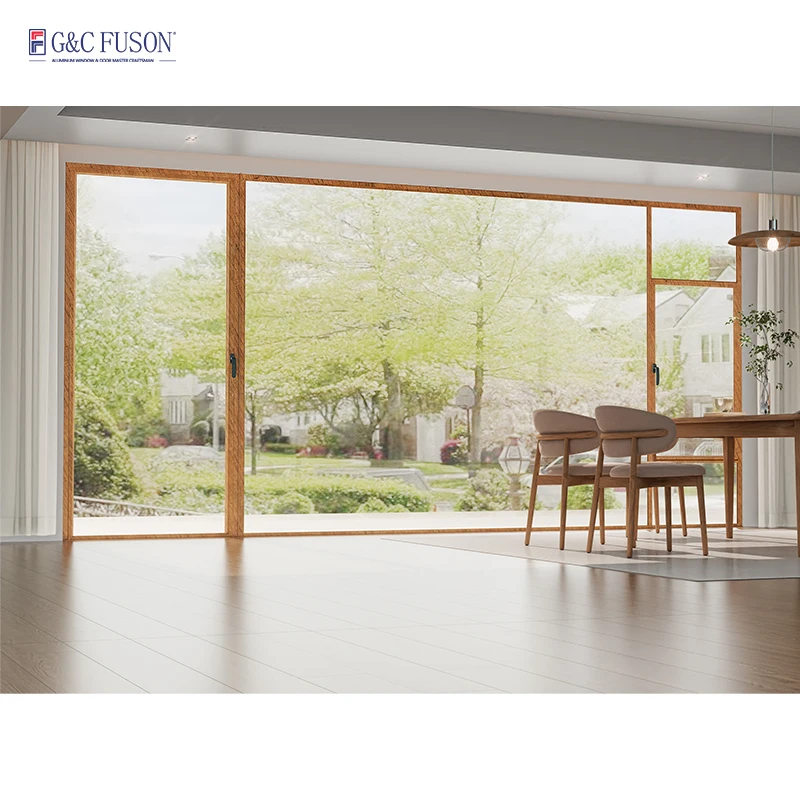 Fuson Windproof Hurricane Impact Glass Windows UPVC Window Frame Vinyl Casement Double Glazed PVC